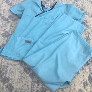 Urbane Scrubs Baby Blue